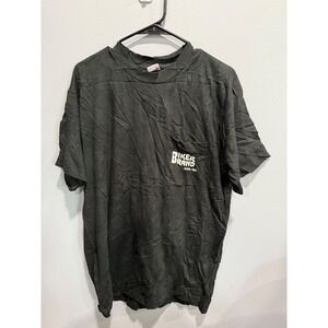 Vintage Biker‎ Brand T Shirt Black Pocket Hogrood NC Graphic Tee L